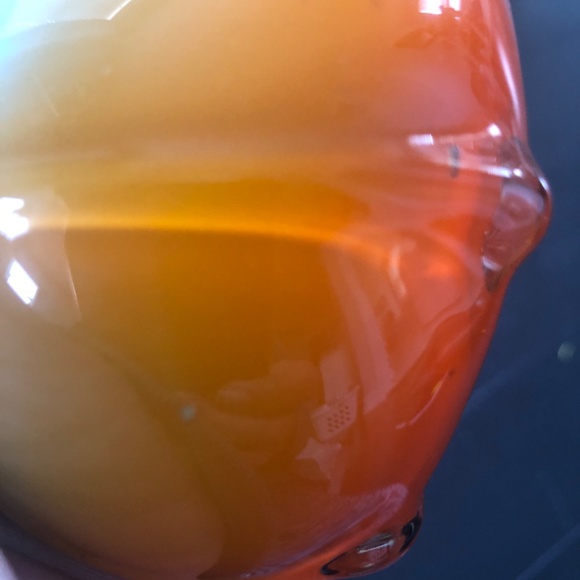 Vintage Unique Lovely Cala Lily Art Glass Swirl Vase - Picture 4 of 4